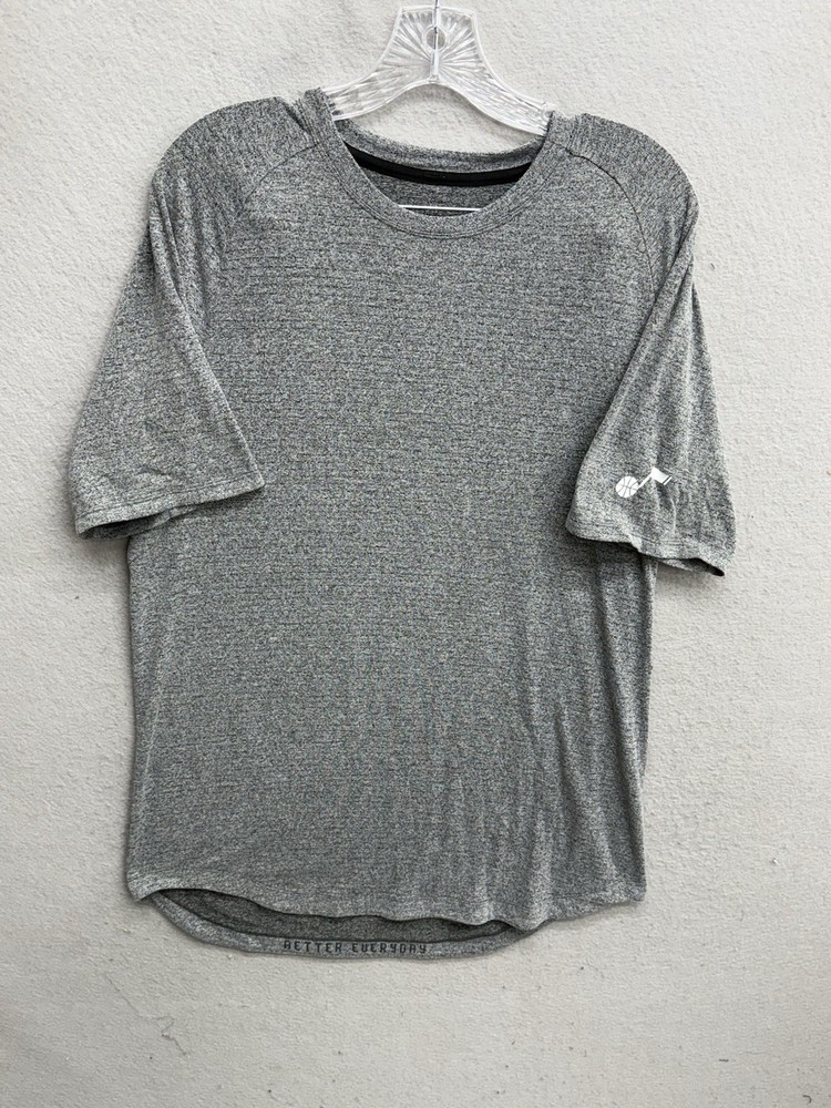 Lululemon Mens M Gray Heathered T Shirt Athleisure Utah Jazz Better Everyday