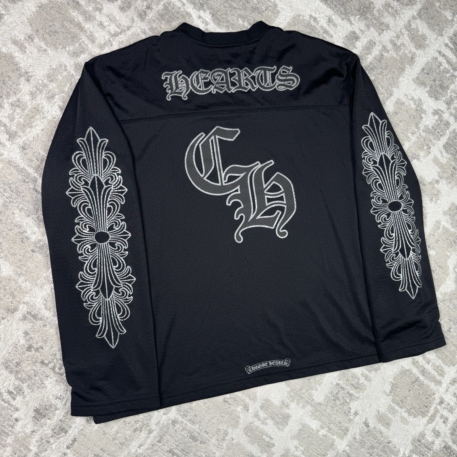 Chrome Hearts Mesh Stadium Floral Long Sleeve Jersey gallery