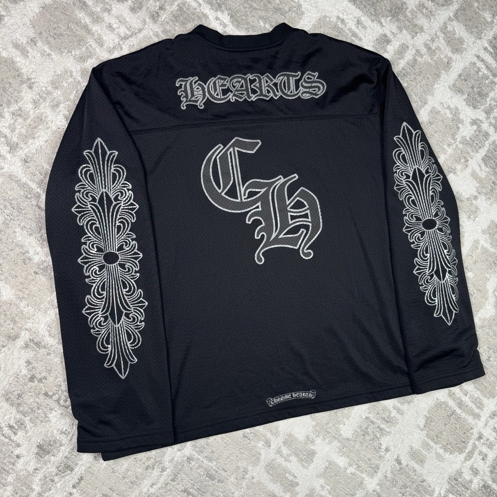 Chrome Hearts Mesh Stadium Floral Long Sleeve Jersey