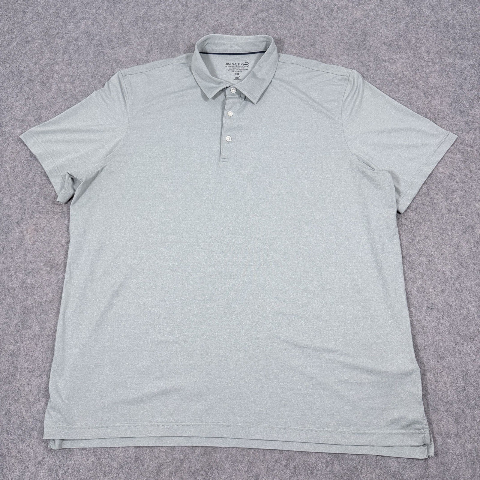 Vineyard Vines Jim Nantz Golf Casual Polo Shirt Men's Size XXL 2XL Mint Green gallery