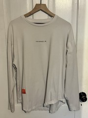 YoungLA Samurai Shirt Size Medium White Long Sleeve Gym Workout Athletic Men’s M