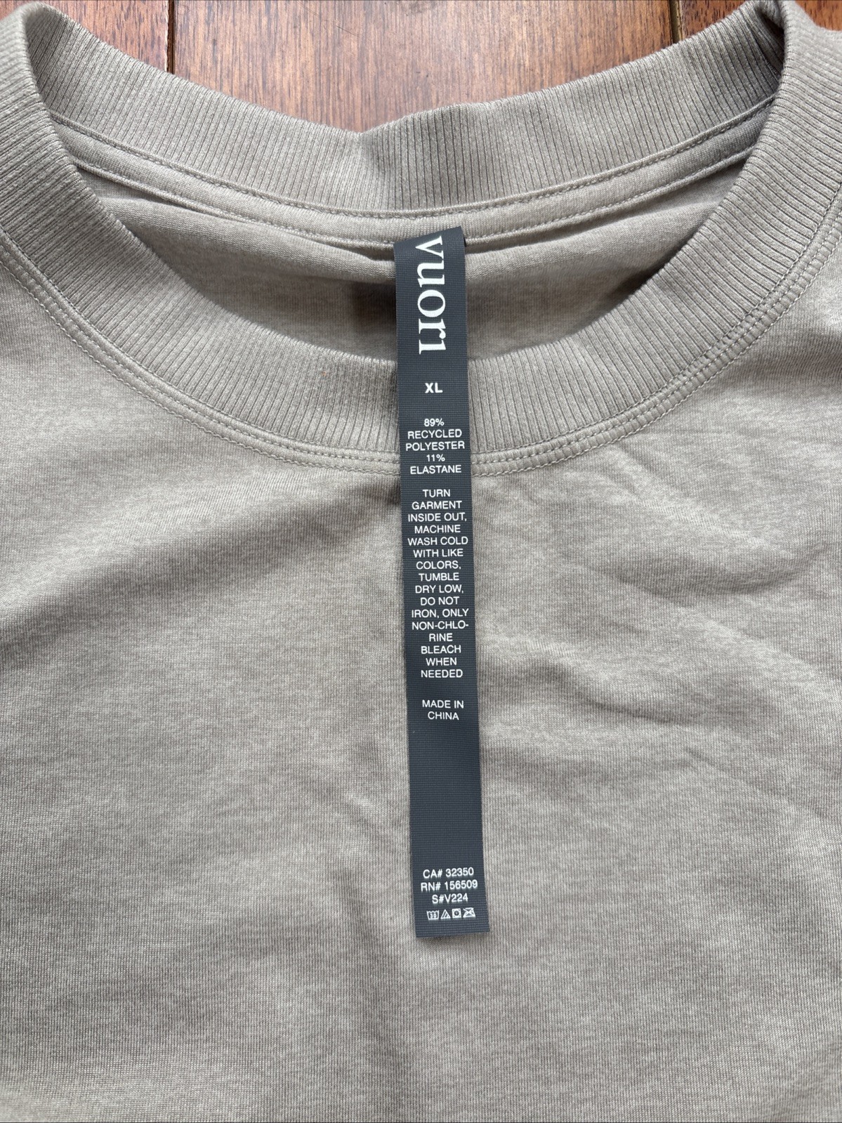Vuori Mens Ponto Performance Crew Size XL Grey gallery