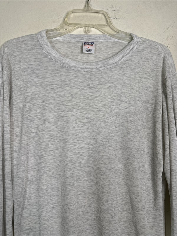 Patagonia Capilene Base Layer Long Sleeve White MADE IN USA Size Medium Vintage gallery