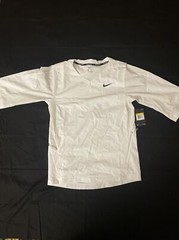 Nike Baseball 3/4 Hot Jacket NWT BP Pullover 3/4 Sleeve Top Size S 897383-100