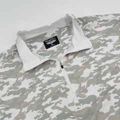 Straight Down 1/4 Zip Performance Pullover Mens Extra Large White Gray Camo