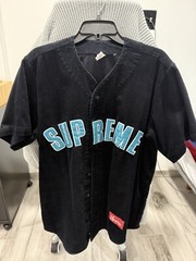 WORN/USED – SS18 Supreme Corduroy Baseball Jersey Size Medium