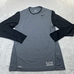 Nike Shirt Mens Medium M Gray Pro Authentic Collection MLB Lightweight Baseball*