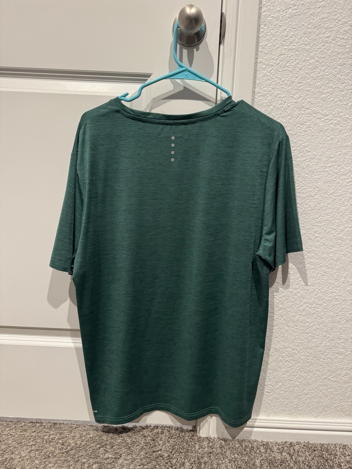 Reebok Shirt Mens Medium Bottle Green Speedwick Athletic Training Tee 3RSMS1593 gallery