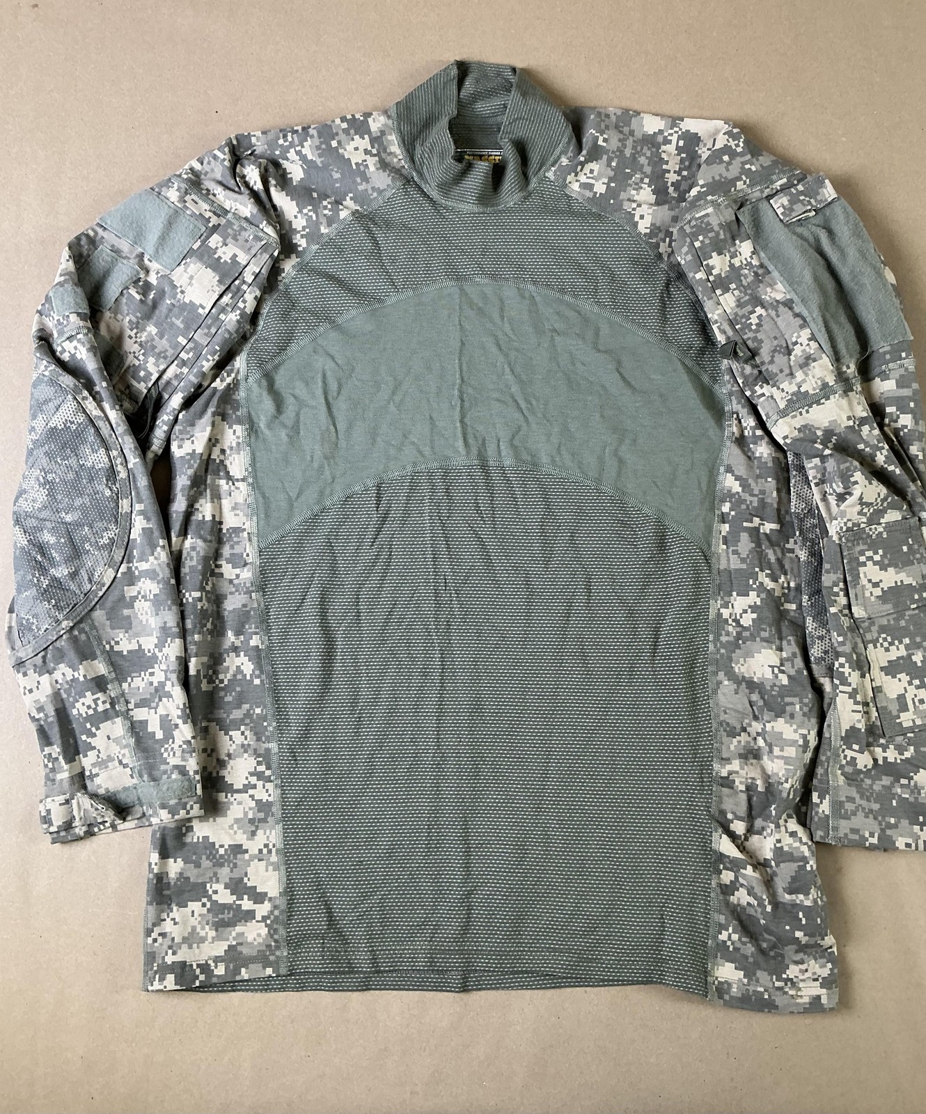 Massif Advanced Combat Shirt Mens 2XL Green ACU Camo FR Long Sleeve Mock Neck gallery
