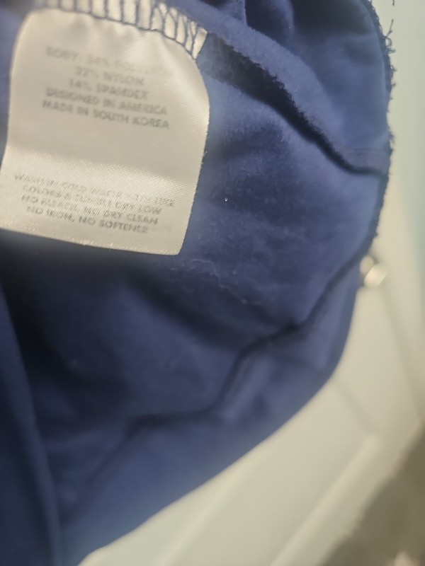 Rhoback Men’s Moisture Wicking Solid Performance Q-Zip USA in Navy ~ Large gallery