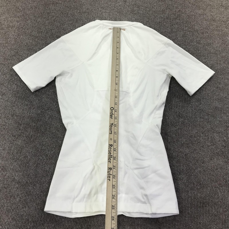 Tommie Copper Shirt Mens Small White Compression Zip Lower Back Support Znergy gallery