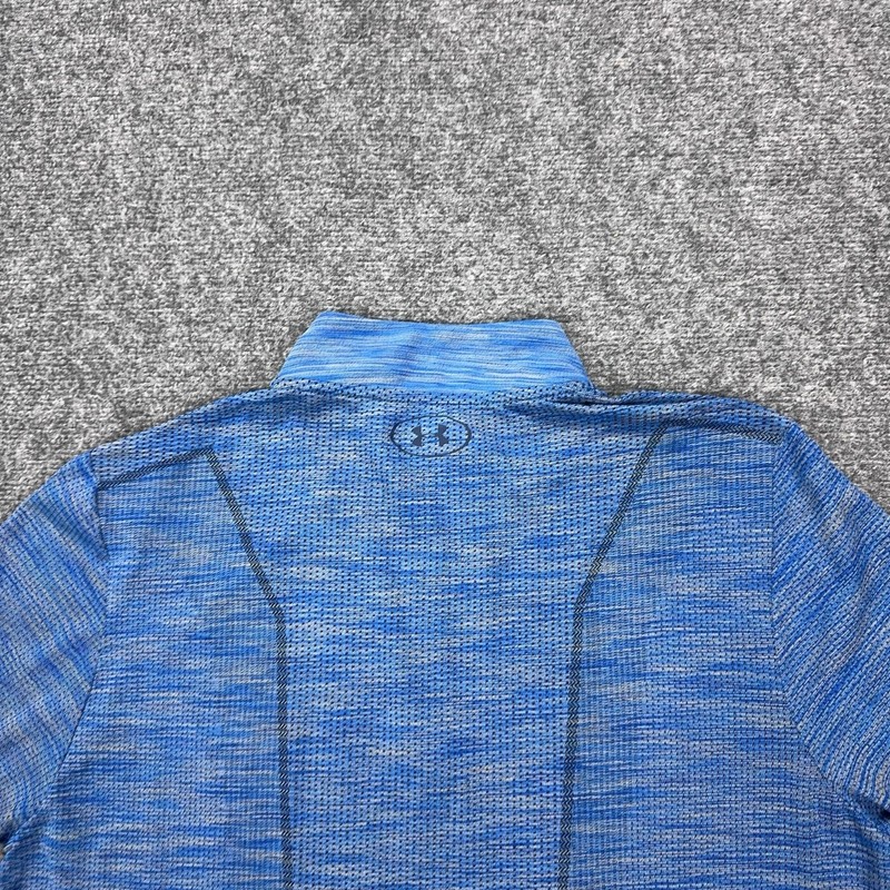 Under Armour Threadborne Pullover Mens XL Blue 1/4 Zip Long Sleeve HeatGear Top gallery