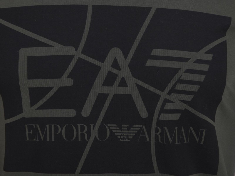 Emporio Armani EA7 Long Sleeve T-Shirt Tee Sweatshirt Crew Neck Green Size M gallery
