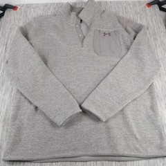 Under Armour Sweater Men’s XXL Specialist Henley Clay Beige/Brown Pullover