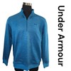 Under Armour Men's Blue Herringbone 1/4 Zip ColdGear Pullover Sweatshirt XL gallery