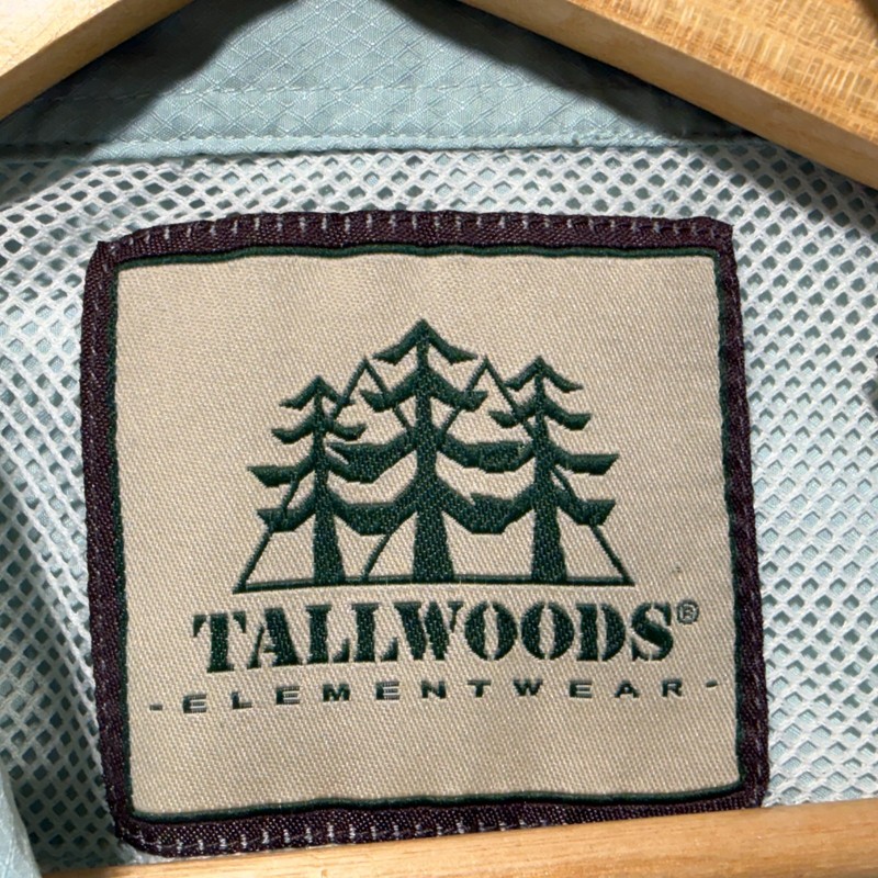 Tallwoods Elementwear Fishing Shirt Vented Short Sleeve Button Up Size 3XL Mint gallery