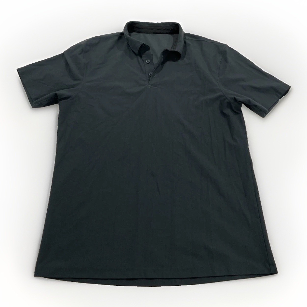 Lululemon Evolution Polo Technical Sweat-wicking Fabric Men's Medium Dark Blue gallery