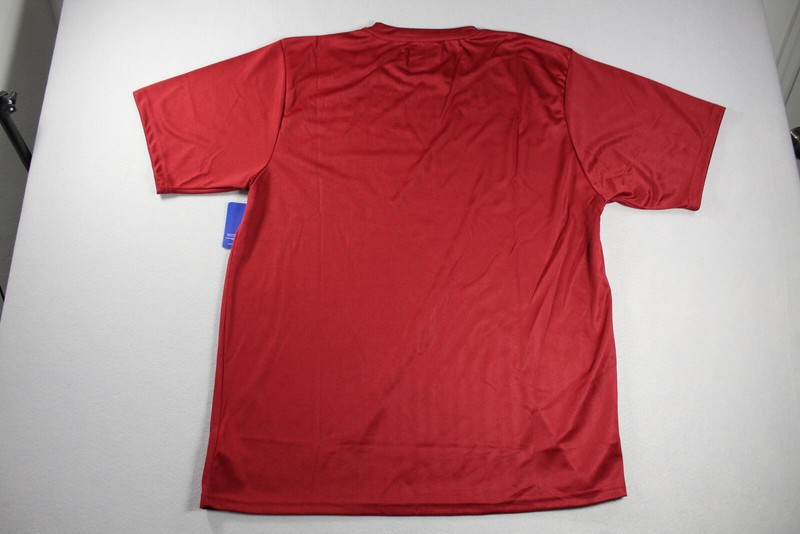 Champion Performance Men's Lightweight Dri-Fit Tee Red Logo L NWT gallery