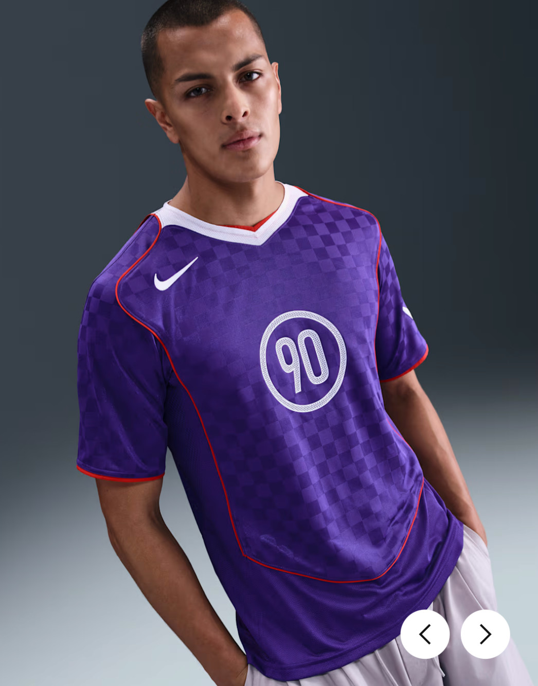 Nike Total 90 Dri-FIT Short-Sleeve XL Soccer Jersey 'Court Purple IM6299-547 gallery