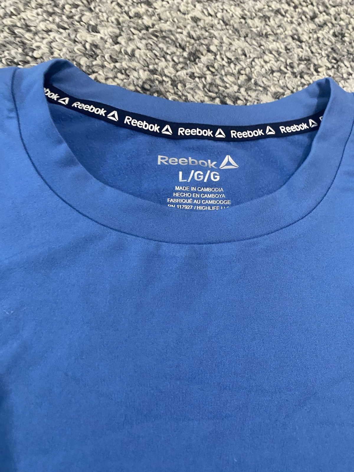 Reebok Mens Everyday Basic Performance Top - Blue - Medium- Brand New w/ Tags gallery