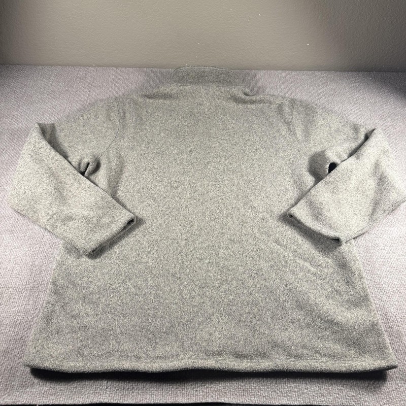 The North Face Pullover Mens XL Gray Heather Quarter Zip Fleece Style AJHS gallery