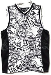 Vintage Y2K Metal Mulisha Skull Helmet Grunge Camouflage Jersey Mens Small