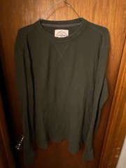 St. John’s Bay Long Sleeve Thermal Shirt Men’s Size Is Medium, Olive Green Used