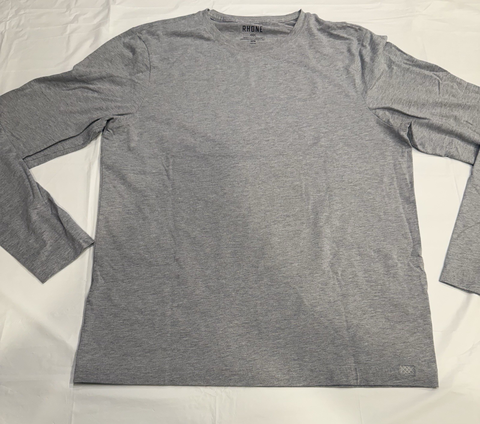 Rhone Athletic Long Sleeve Shirt, Mens Medium, Grey gallery