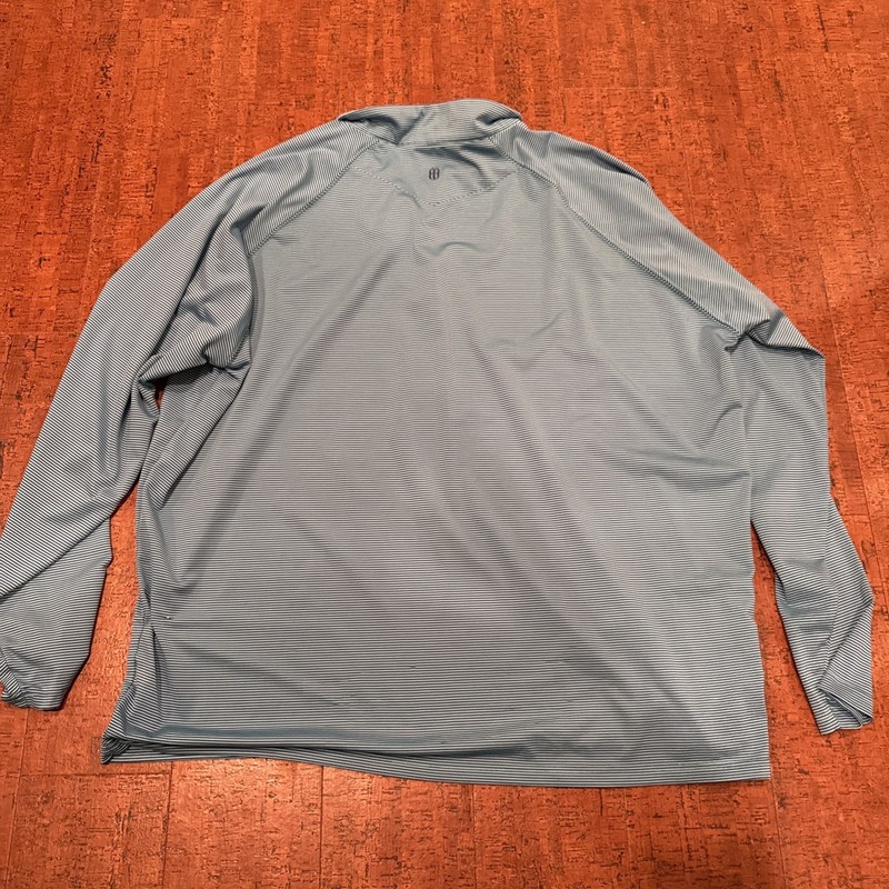Holderness & Bourne 1/4 Zip Pullover Mens XXL Blue White Performance The Reid gallery