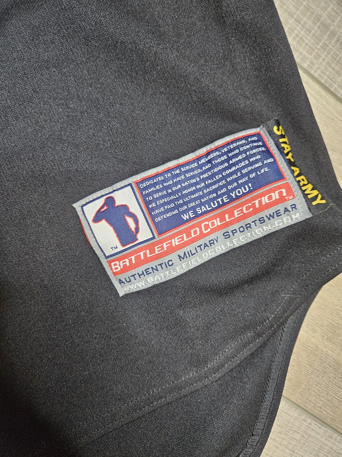 Battlefield Collection Army Strong Baseball Jersey USA Size 2XL Black gallery