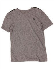 Guess Mens T-Shirt Top Large Grey Flecked Polyester LW02