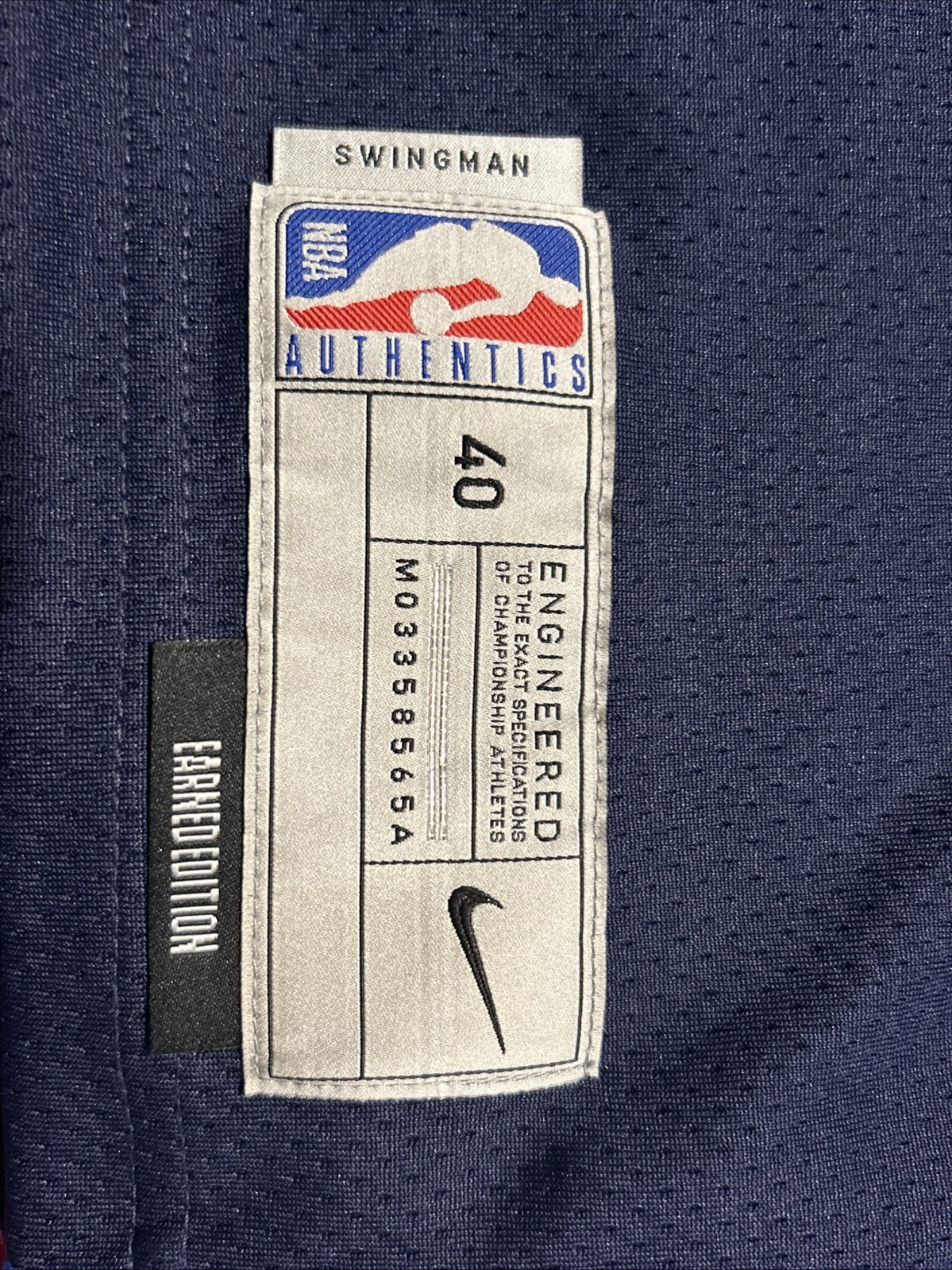 Men’s Small NBA Nike Luka Doncic Jersey Dallas Mavericks Earned Edition Swingman gallery