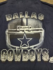 Vtg Dallas Cowboys coaches NFL Mock Turtleneck Helmet t Shirt 1990s riddell
