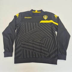 Leeds United Top XL Black Mens Football Long Sleeve Kappa Training 2015-16