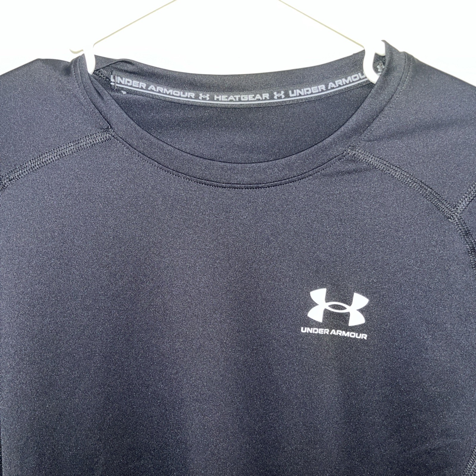Under Armour UA Men’s Long Sleeve Compression HeatGear Shirt Black Size Large gallery