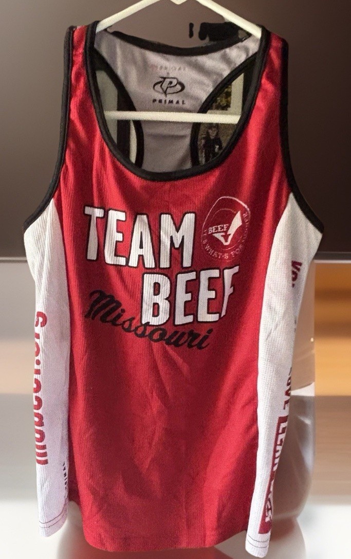 Primal Beef Jersey Shirt Mens Small Red Sleeveless Cycling Tank Graphic Print gallery