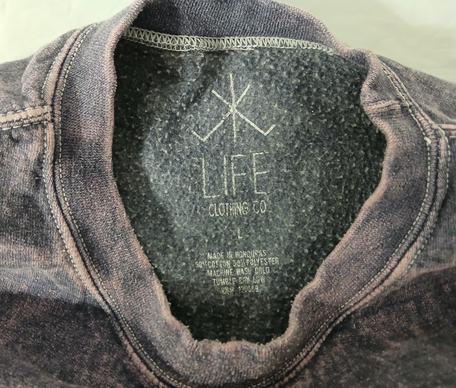Life Co Men's Large Purple Sweat Shirt gallery