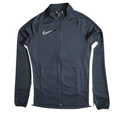 Nike Jacket Mens S Navy White Dry Academy Track Full Zip Breathable Pocket Cuff