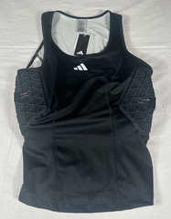 adidas Aeroready Compression Padded Tank Shirt Mens Size 2XL Black New IM3592