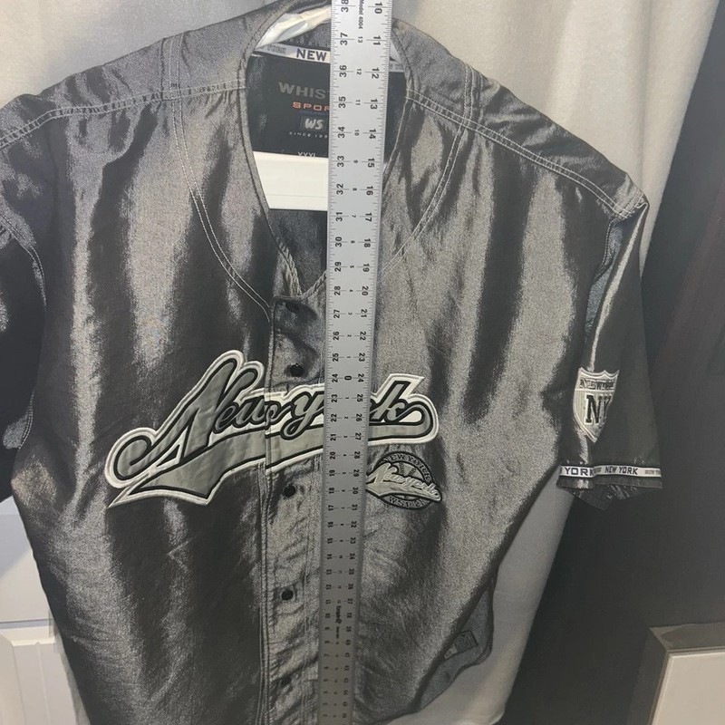 New York Baseball Jersey Men’s XXXl Y2K Hip Hop 3m Reflective Whistle Sport gallery