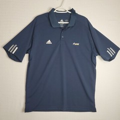 GUC ADIDAS PENMAN Large Short Sleeve Blue Pole Breathable Fabric Embroidery