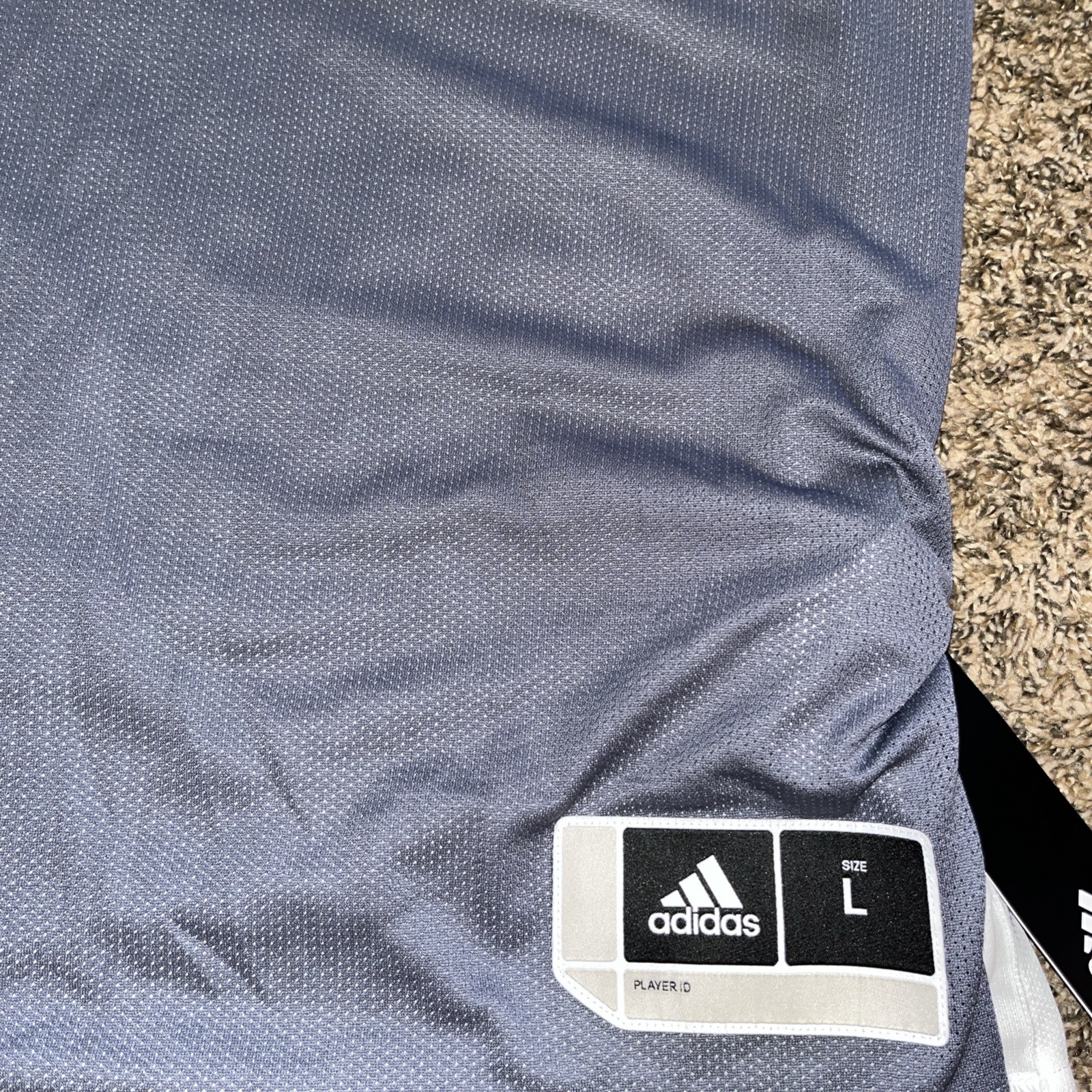 Adidas Jersey Mens Large Gray & White Sleeveless Reversible Basketball Tank Top gallery