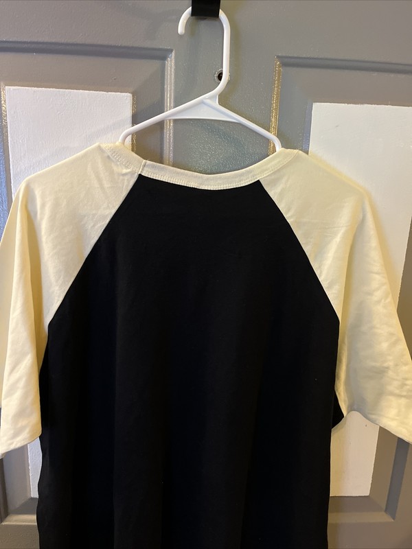 Next Level 6051 Unisex 3/4-Sleeve Raglan Triblend Colorblock T-Shirt BlackXL New gallery