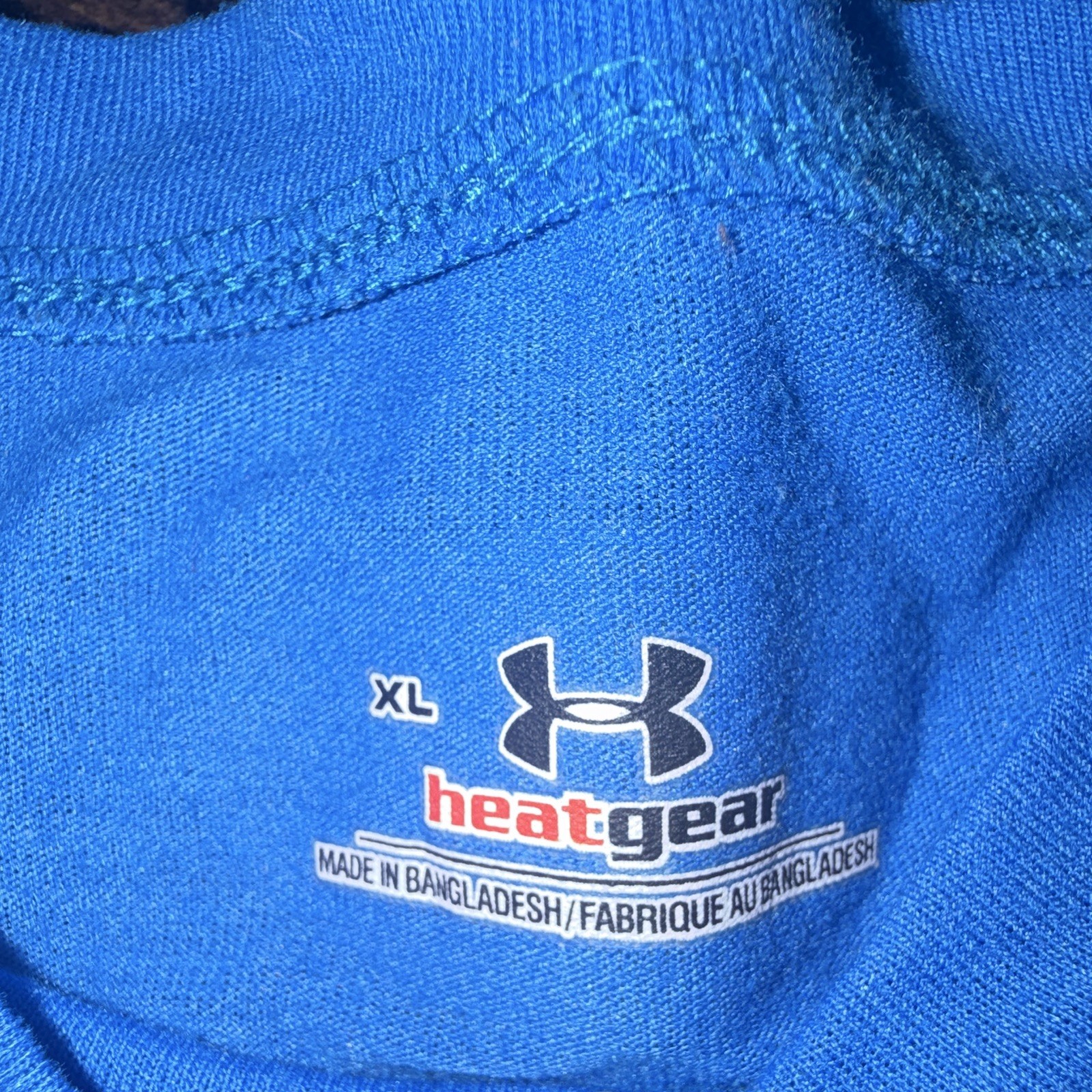 Under Armour HeatGear Men's Compression Long Sleeve Crew Neck Tee Blue XL gallery