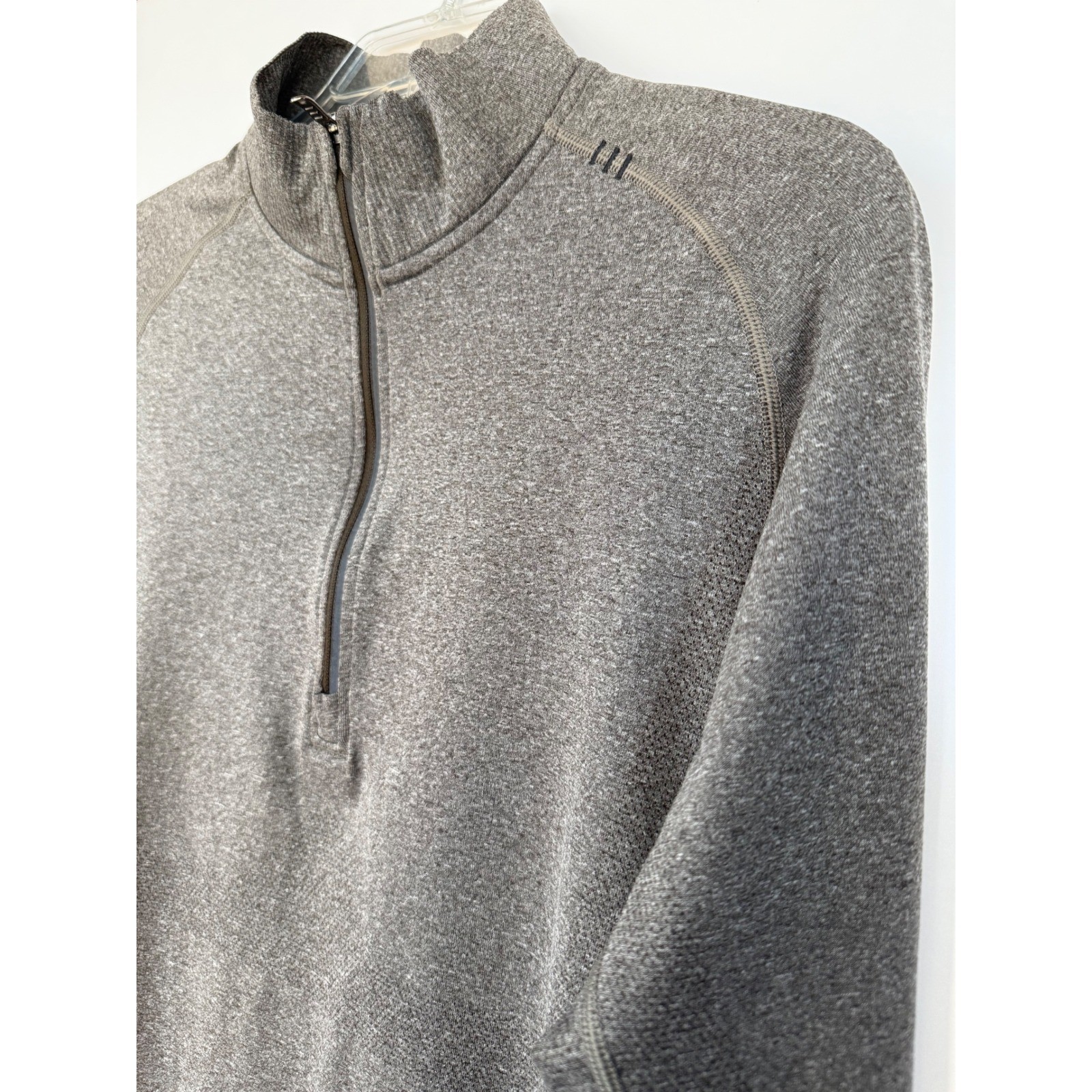 Lululemon Mens Metal Vent Tech 1/4 Zip Pullover Men's Small Grey "For the Bacon" gallery