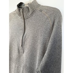 Lululemon Mens Metal Vent Tech 1/4 Zip Pullover Men’s Small Grey “For the Bacon”