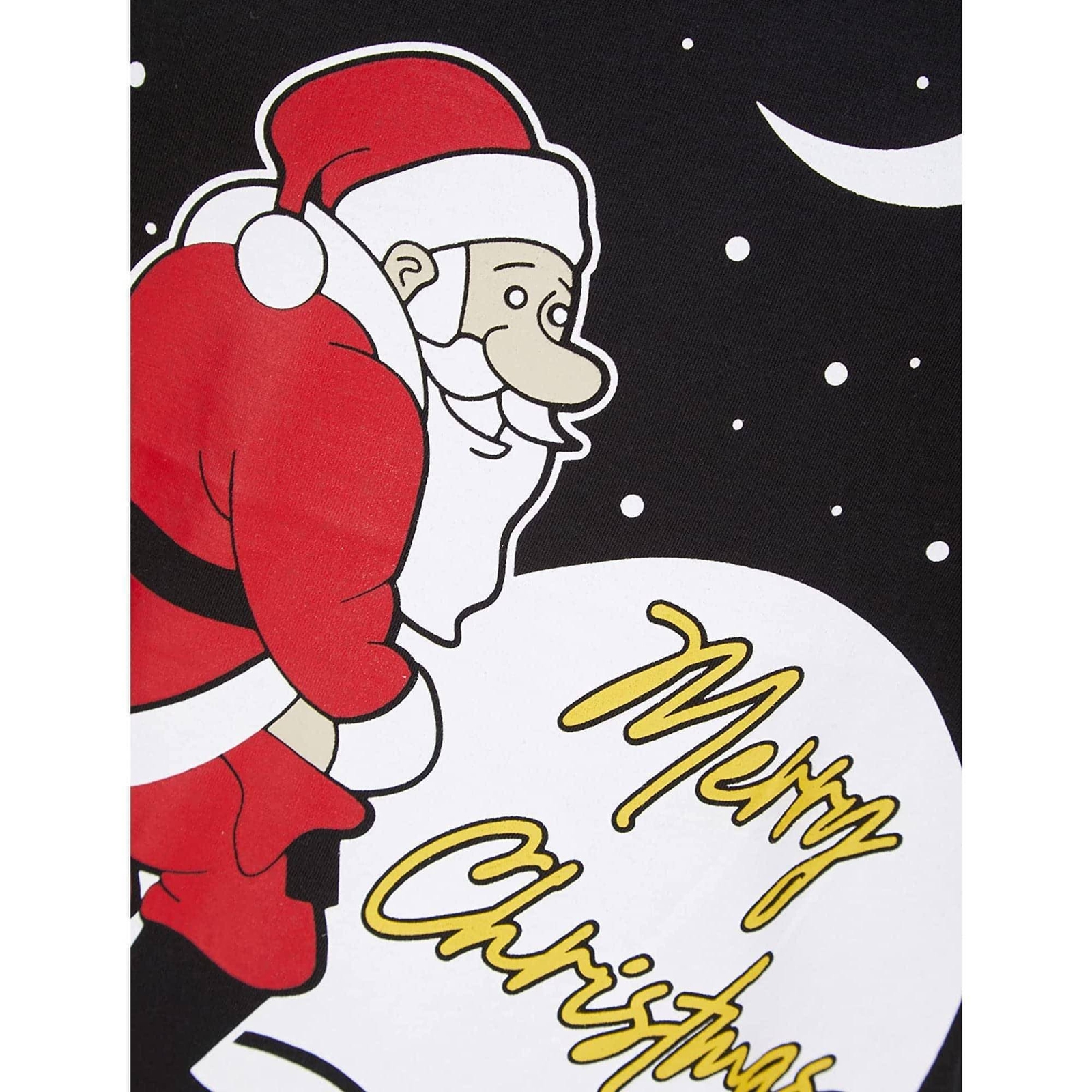 Christmas Yellow Snow Mens Christmas Top Black Short Sleeve Stylish T-Shirt gallery