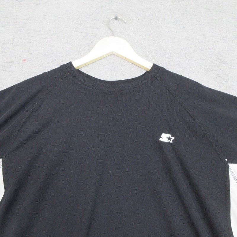 Starter Shirt Men XL Black White Dri Star Performance Logo Crew Neck Pullover gallery