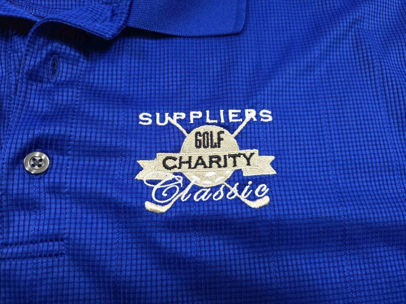 Port Authority Mens Blue Athletic Polo Shirt 2XL Spirit Aerosystems Suppliers gallery