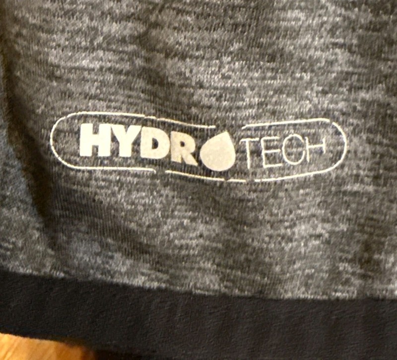 Greg Norman Shirt Jacket XXL Black Quarter Button Pullover Hydro Tech Repels H20 gallery